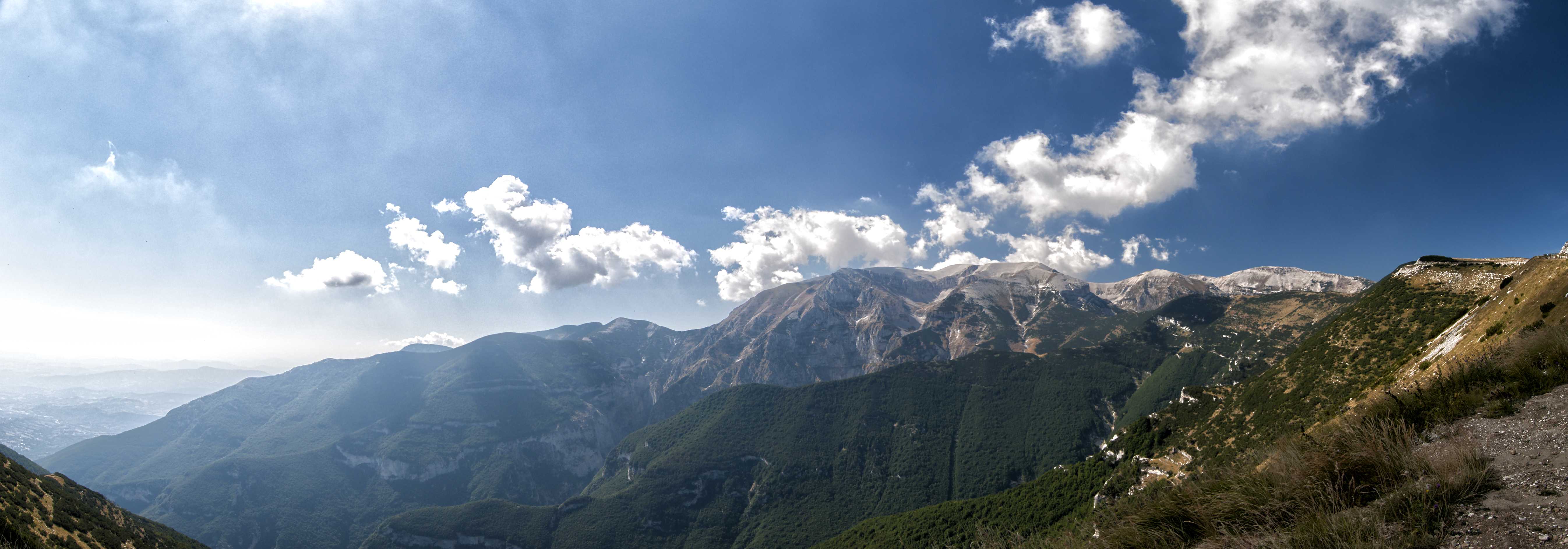 Panorama da Pescofalcone fino a Casoli